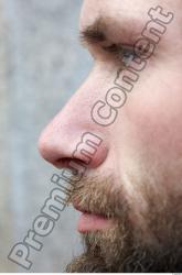 Nose Man White Athletic Bearded